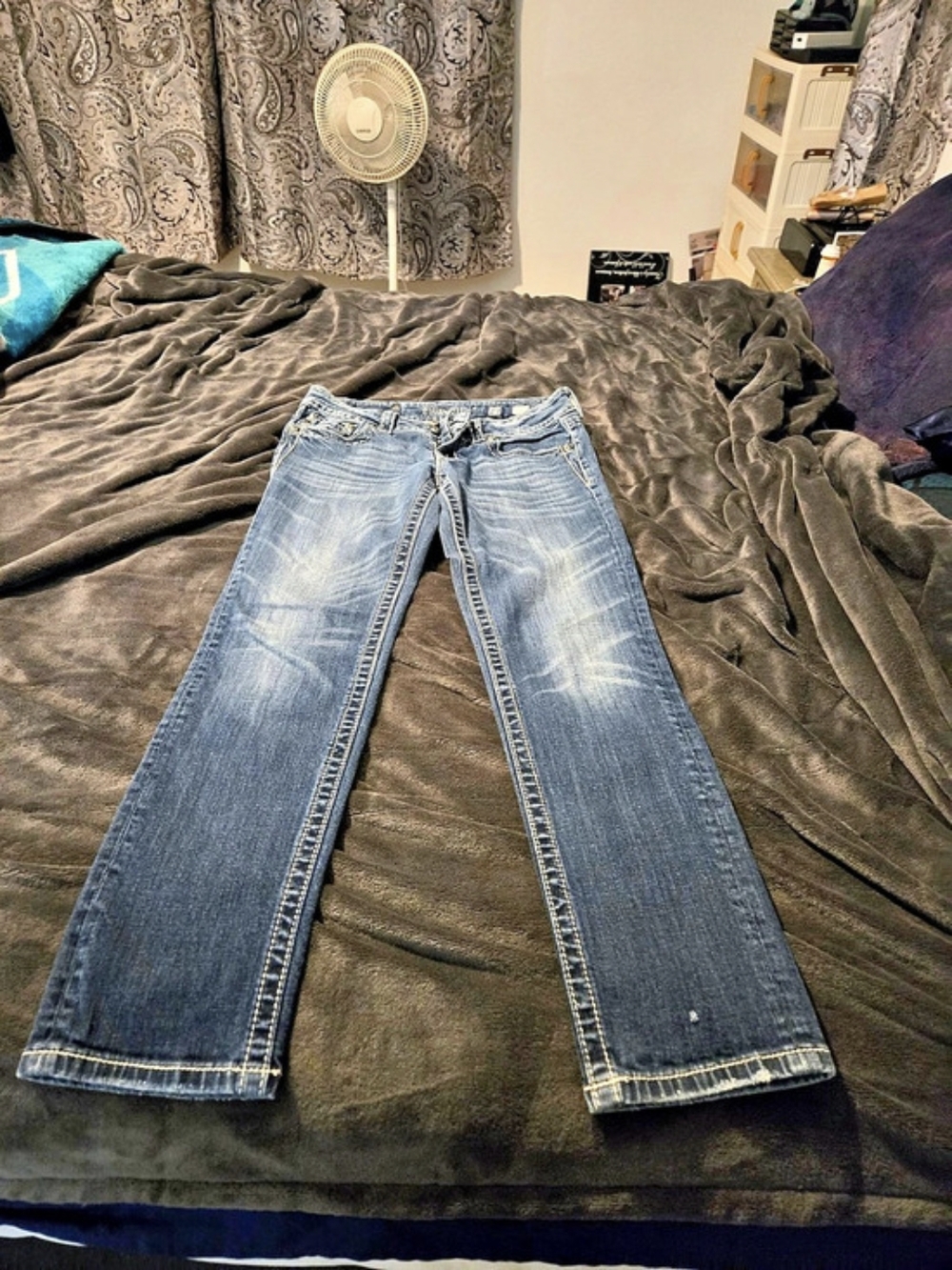 Miss Me Skinny Jeans Waist 29 Blue